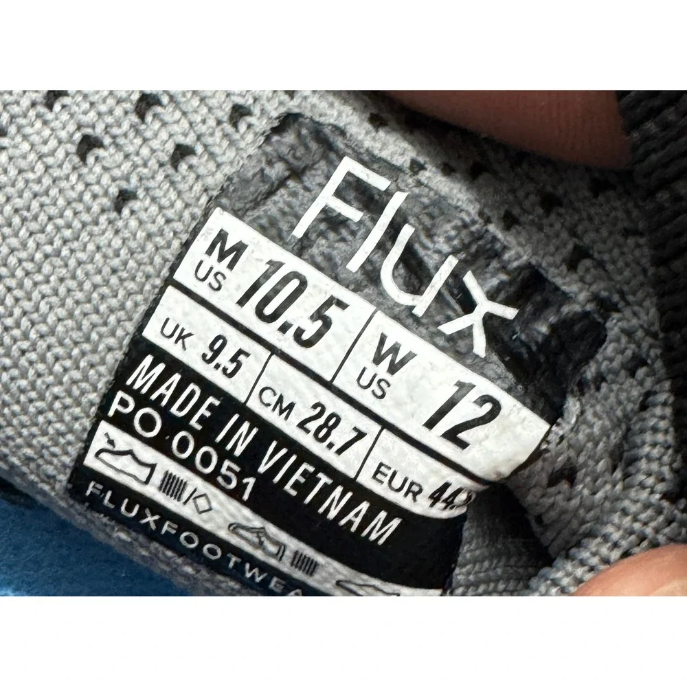 Flux Footwear Adapt Mens 10.5 Womens 12 Black Knit Minimalist Training Shoes